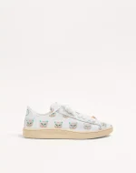 Valentino Royco Sneaker In Nappa Calfskin With Le Chat De La Maison Motif
